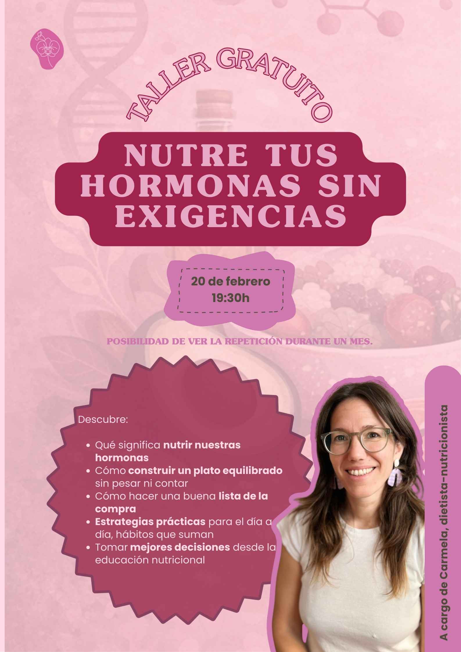 taller gratuito Carmela